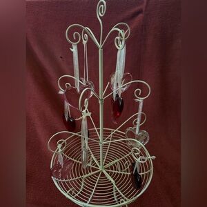 Eddie Bauer Valentines Display with Hanging Hearts